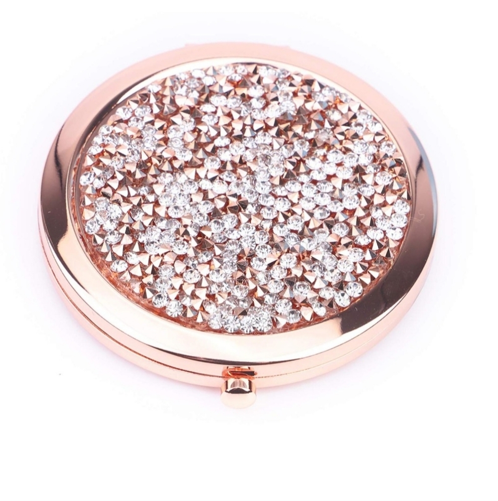 Glamorous Rhinestone Compact Mirror - Picture 4 of 6